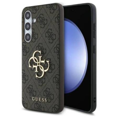 Guess 4G Big Metal Logo - Etui Samsung Galaxy S24 FE (brązowy)