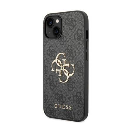 Guess 4G Big Metal Logo - Etui iPhone 15 Plus (szary)