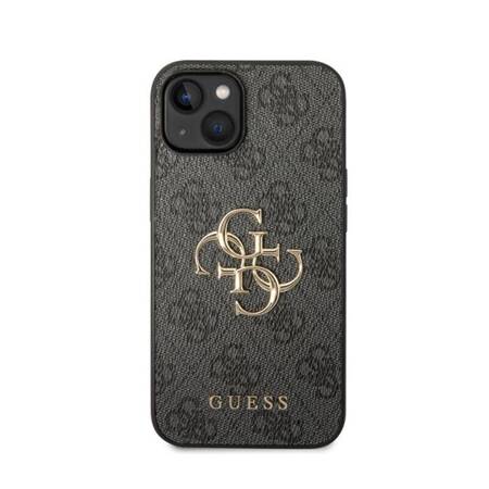 Guess 4G Big Metal Logo - Etui iPhone 15 (szary)