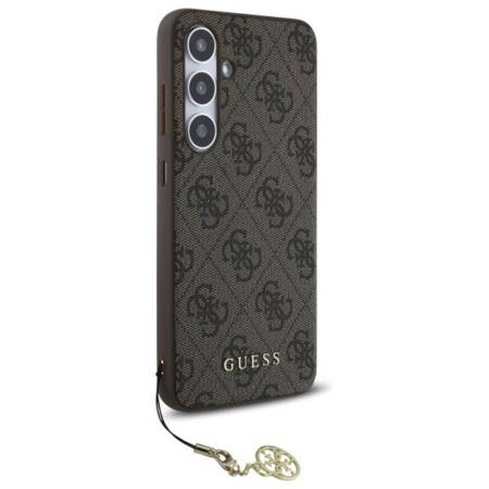 Guess 4G Charms Collection - Etui Samsung Galaxy S24 FE (brazowy)