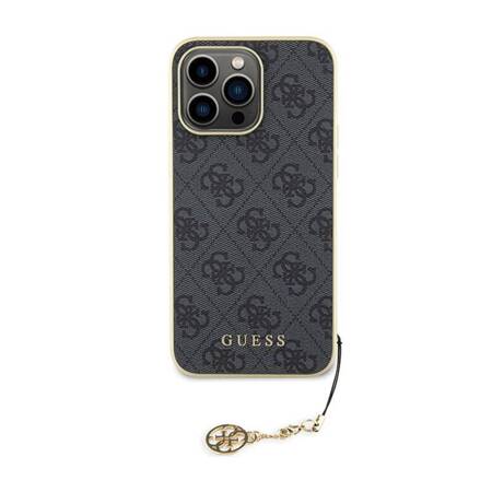 Guess 4G Charms Collection - Etui iPhone 15 Pro Max (szary)