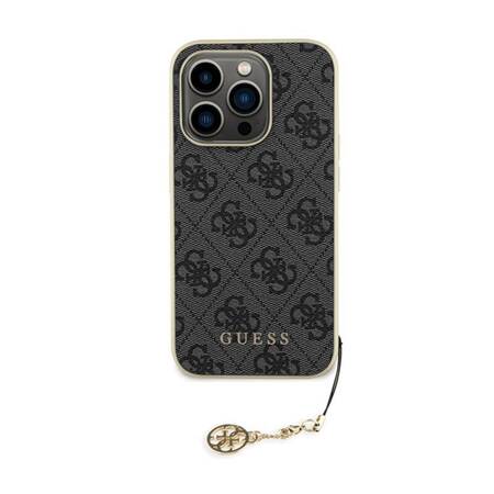 Guess 4G Charms Collection - Etui iPhone 15 Pro (szary)