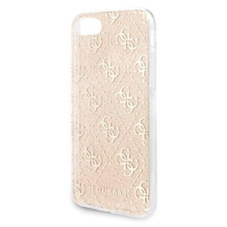 Guess 4G Glitter - Etui iPhone SE 2020 / 8 / 7 (Gold)