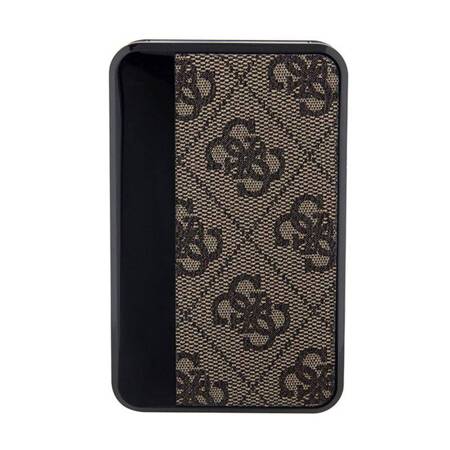 Guess 4G Leather Metal Logo - Power Bank 10000 mAh 18W (brązowy)