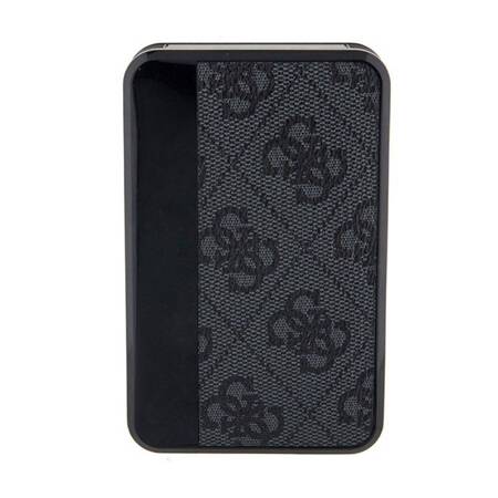 Guess 4G Leather Metal Logo - Power Bank 10000 mAh 18W (czarny)