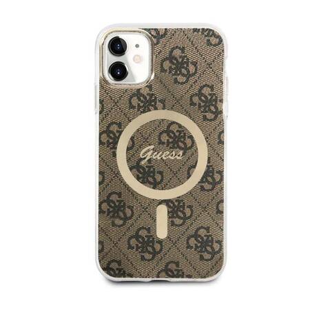 Guess 4G MagSafe - Etui iPhone 11 (Brązowy)