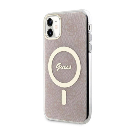 Guess 4G MagSafe - Etui iPhone 11 (Różowy)