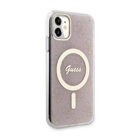 Guess 4G MagSafe - Etui iPhone 11 (Różowy)