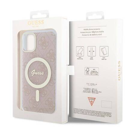 Guess 4G MagSafe - Etui iPhone 11 (Różowy)