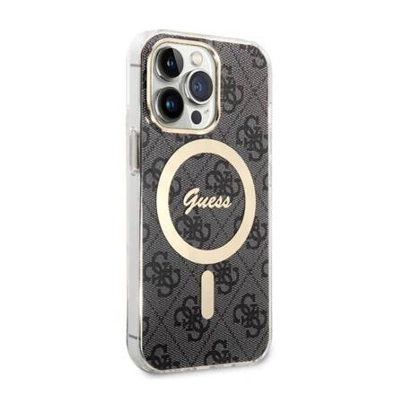 Guess 4G MagSafe - Etui iPhone 13 Pro (Czarny)