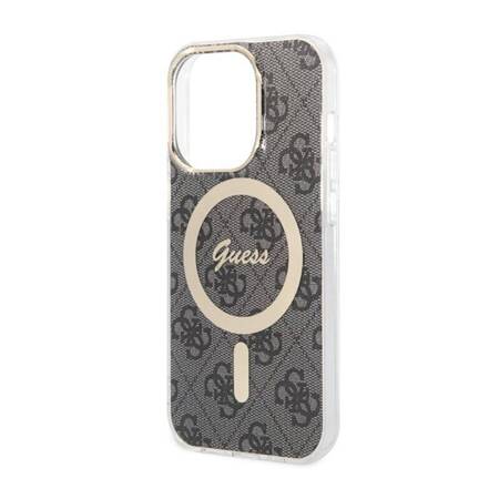 Guess 4G MagSafe - Etui iPhone 14 Pro (Czarny)