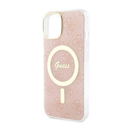 Guess 4G MagSafe - Etui iPhone 14 (Różowy)