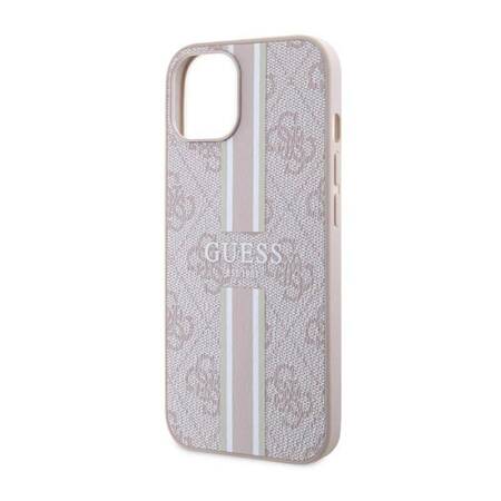 Guess 4G Printed Stripes MagSafe - Etui iPhone 14 (Różowy)