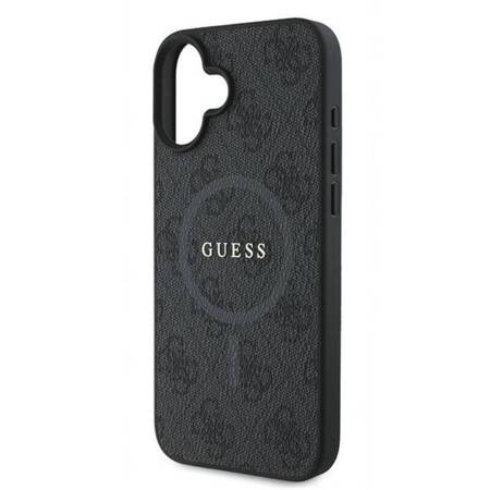 Guess 4G Ring Classic Logo MagSafe - Etui iPhone 16 Plus (czarny)