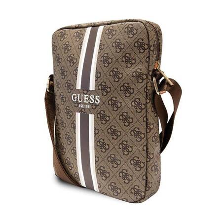 Guess 4G Stripes Tablet Bag - Torba na tablet 10" (Brązowy)