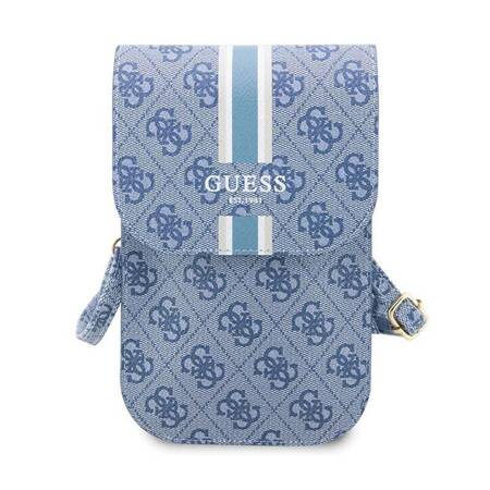 Guess 4G Stripes - Torebka crossbody na telefon (niebieski)