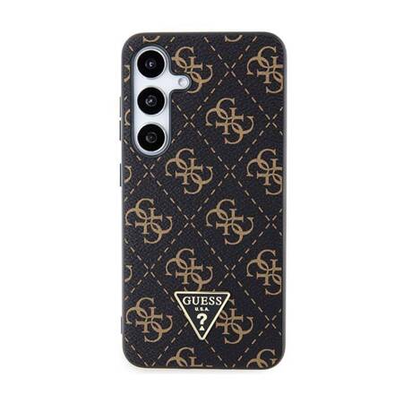 Guess 4G Triangle Metal Logo - Etui Samsung Galaxy S24+ (czarny)