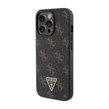 Guess 4G Triangle Metal Logo - Etui iPhone 13 Pro (czarny)