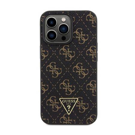 Guess 4G Triangle Metal Logo - Etui iPhone 13 Pro (czarny)