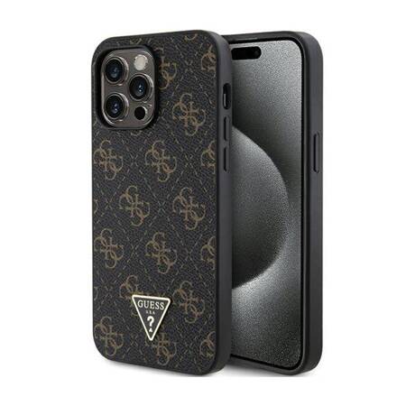 Guess 4G Triangle Metal Logo - Etui iPhone 14 Pro Max (czarny)