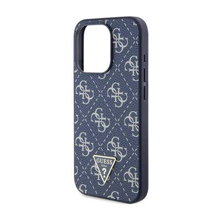 Guess 4G Triangle Metal Logo - Etui iPhone 15 Pro Max (niebieski)