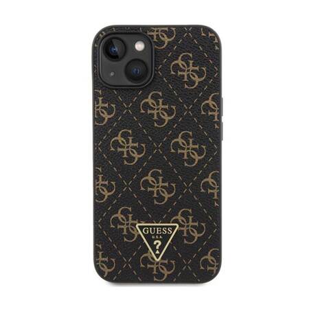 Guess 4G Triangle Metal Logo - Etui iPhone 15 (czarny)