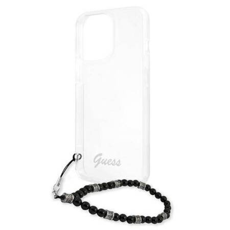 Guess Black Pearl Strap - Etui iPhone 13 Pro Max (przezroczysty)