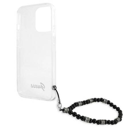 Guess Black Pearl Strap - Etui iPhone 13 Pro Max (przezroczysty)