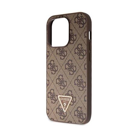 Guess Crossbody 4G Metal Logo - Etui iPhone 14 Pro Max (brązowy)