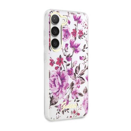 Guess Flower Collection - Etui Samsung Galaxy S23 (biały)