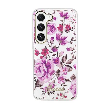 Guess Flower Collection - Etui Samsung Galaxy S23+ (biały)