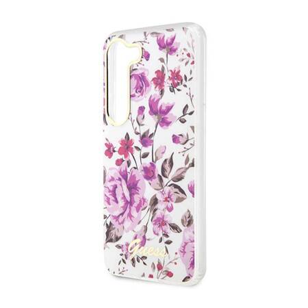 Guess Flower Collection - Etui Samsung Galaxy S23+ (biały)