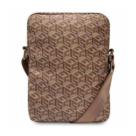 Guess GCube Stripe Tablet Bag - Torba na tablet 10" (Brązowy)