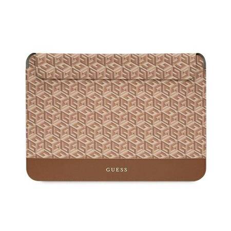 Guess GCube Stripes Computer Sleeve - Etui na notebooka 16" (brązowy)