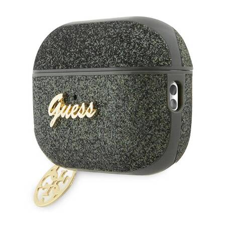 Guess GUAP2GLGSHA AirPods Pro 2 cover zielony/kaki Glitter Flake 4G Charm