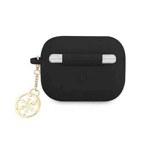 Guess GUAPLSC4EK AirPods Pro cover czarny/black Silicone Charm Collection