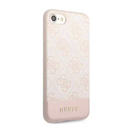 Guess GUHCI8G4GLPI iPhone 7/8/SE 2020/ 2022 różowy/pink hard case 4G Stripe Collection