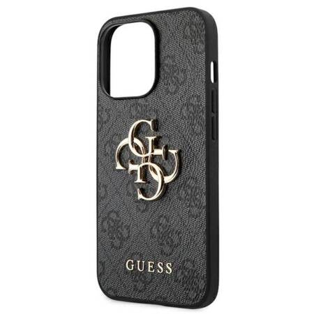 Guess GUHCP13L4GMGGR iPhone 13 Pro / 13 6,1"szary/grey hardcase 4G Big Metal Logo
