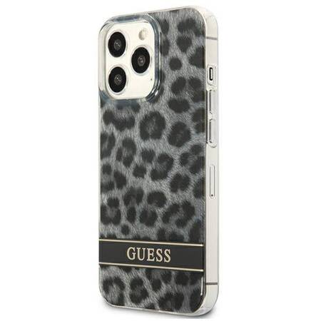 Guess GUHCP13LHSLEOK iPhone 13 Pro / 13 6,1" szary/grey hardcase Leopard