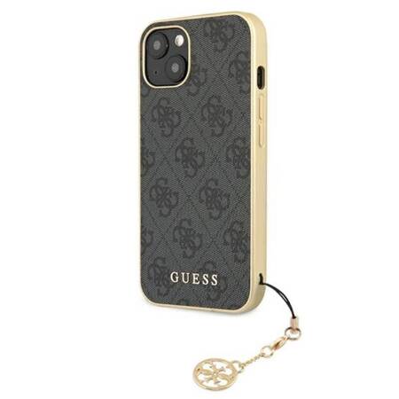 Guess GUHCP13MGF4GGR iPhone 13 6,1" szary/grey hardcase 4G Charms Collection