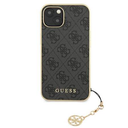 Guess GUHCP13MGF4GGR iPhone 13 6,1" szary/grey hardcase 4G Charms Collection