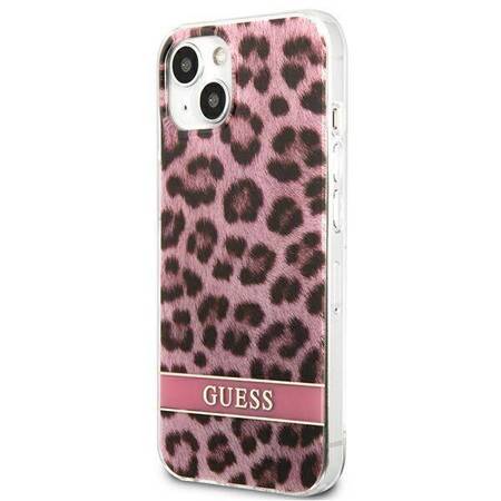 Guess GUHCP13MHSLEOP iPhone 13 6,1" różowy/pink hardcase Leopard