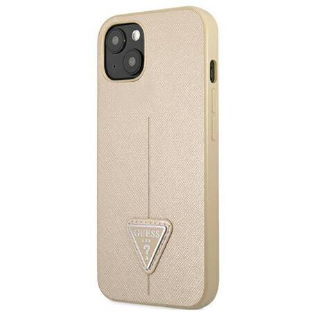 Guess GUHCP13MPSATLE iPhone 13 6,1" beżowy/beige hardcase SaffianoTriangle Logo