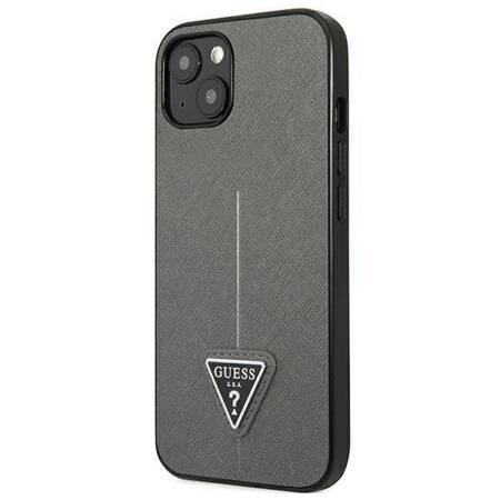 Guess GUHCP13MPSATLG iPhone 13 6,1" srebrny/silver hardcase SaffianoTriangle Logo