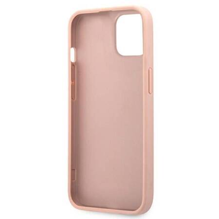 Guess GUHCP13SSA4GSPI iPhone 13 mini 5,4" różowy/pink hardcase Saffiano 4G Metal Logo