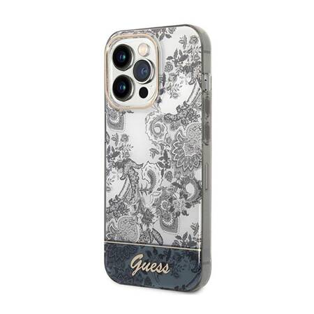 Guess GUHCP14LHGPLHG iPhone 14 Pro 6,1" szary/grey hardcase Porcelain Collection