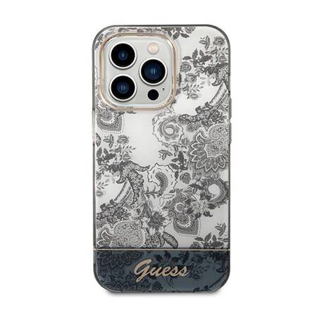 Guess GUHCP14LHGPLHG iPhone 14 Pro 6,1" szary/grey hardcase Porcelain Collection