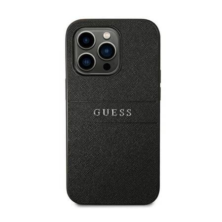 Guess GUHCP14LPSASBBK iPhone 14 Pro 6,1" czarny/black Saffiano Strap