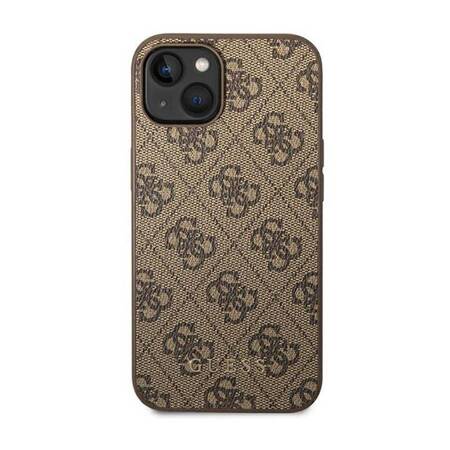 Guess GUHCP14MG4GFBR iPhone 14 Plus 6,7" brązowy/brown hard case 4G Metal Gold Logo