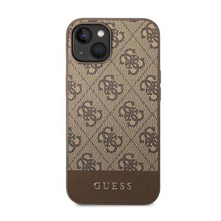 Guess GUHCP14MG4GLBR iPhone 14 Plus 6,7" brązowy/brown hard case 4G Stripe Collection